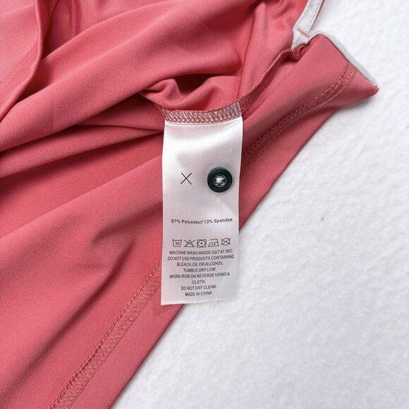 MAELREG Golf Polo Shirt Mens Size Medium Performance Stretch Cranberry Pink NEW‎ - Picture 8 of 11